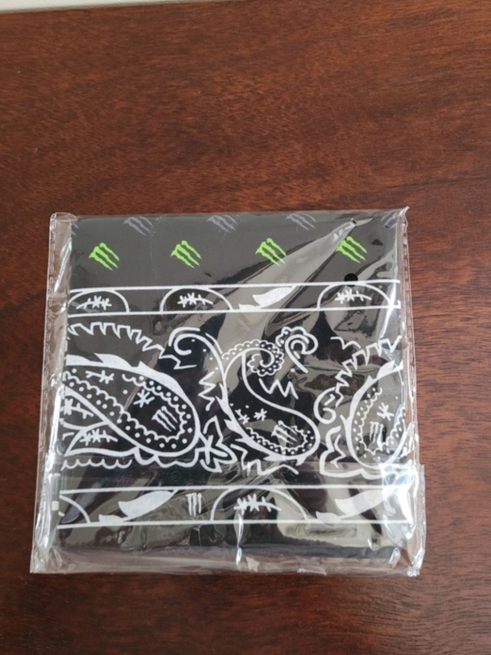 New Monster Black Bandana - Official Branded Accessory